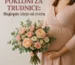 Pokloni za trudnice – buket nežnog cveća za trudnicu u roze haljini
